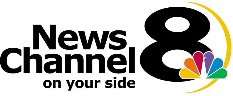 News Channel 8 logo, with tagline 